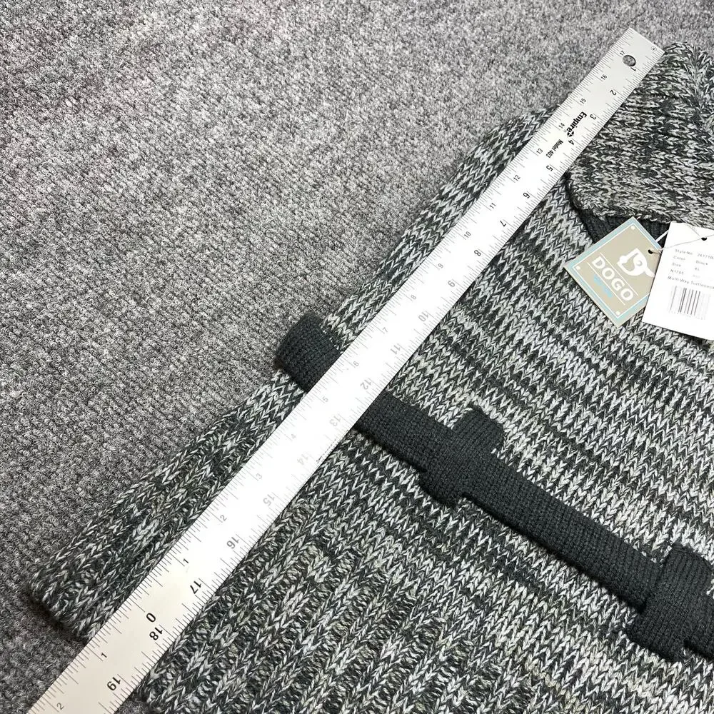 DOGO Multi-Way Turtleneck Sweater Black Size XL